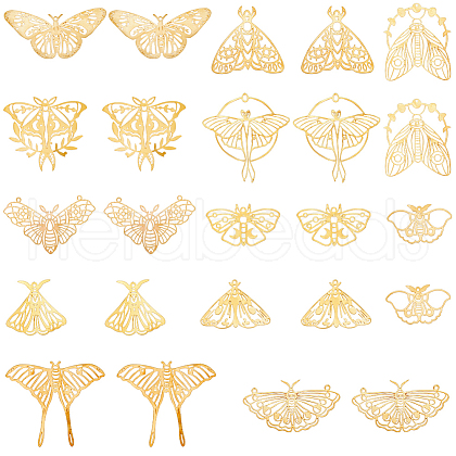 SUNNYCLUE 24Pcs 12 Styles Brass Pendants KK-SC0005-47-1