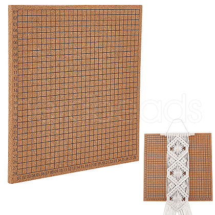 Square Cork Blocking Mats for Knitting TOOL-WH0039-57-1