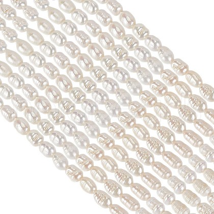 GOMAKERER 1 Strand Natural Cultured Freshwater Pearl Beads Strands PEAR-GO0001-16-1