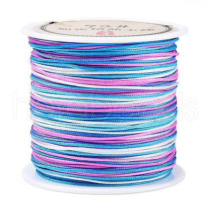 50M Segment Dyed Nylon Chinese Knotting Cord NWIR-A008-02G-1-1