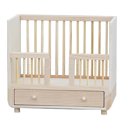 Wood Crib Bed Miniature Ornaments PW-WGC84EF-01-1
