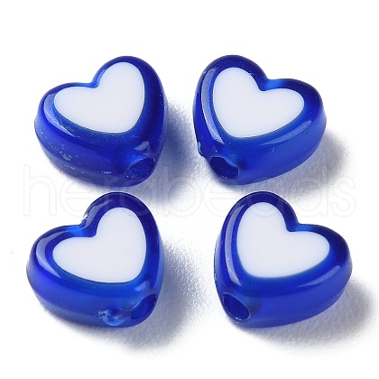 Heart Acrylic Beads TACR-S117-04E-1