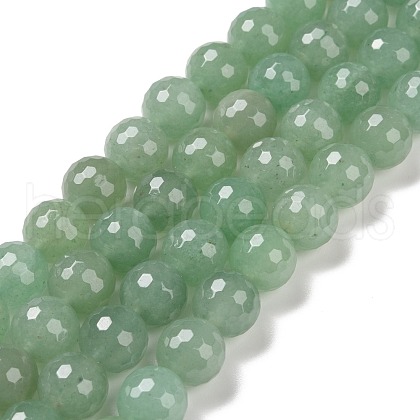Natural Green Aventurine Beads Strands G-E571-08B-1