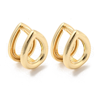 Brass Hoop Earrings for Women EJEW-E295-30KCG-1