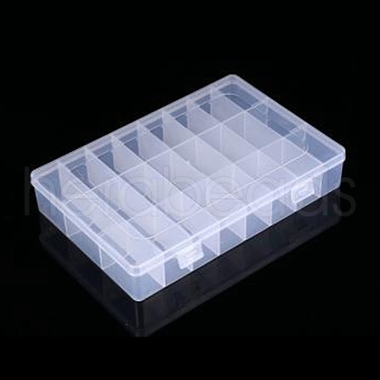 Transparent Plastic Bead Containers CON-YW0001-41-1