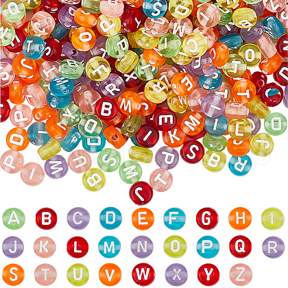 SOFPLATE 1500Pcs Transparent Acrylic Beads OACR-SP0001-25B-1