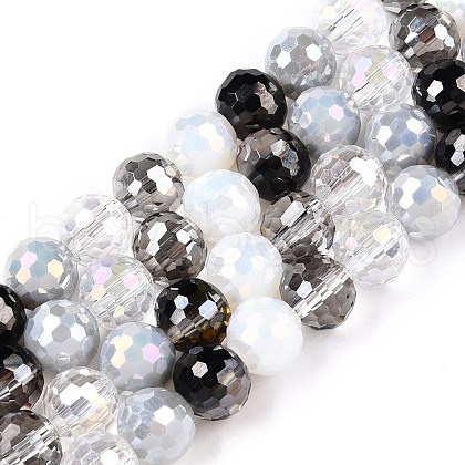 Electroplate Glass Bead Strands X-GLAA-Z006-01E-1