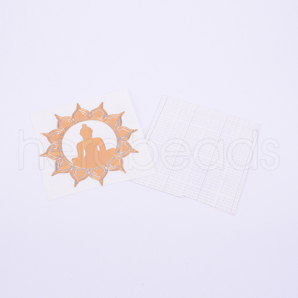 Self Adhesive Brass Stickers DIY-TAC0005-38I-4cm-1