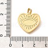Brass Micro Pave Clear Cubic Zirconia Pendents KK-R212-12G-03-3