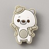 Bear Food Grade Eco-Friendly Silicone Focal Beads SIL-SZC0008-04B-1