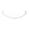 Natural Keshi Pearl Two Sides Polished Beaded Necklaces for Women NJEW-JN05336-01-3