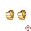 Real 18K Gold Plated 925 Sterling Silver Hoop Earrings MO1204-1-1