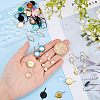 SUPERFINDINGS DIY Blank Dome Dangle Earring Making Kit DIY-FH0005-06-4