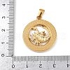 304 Stainless Steel Pendant Rhinestones Settings STAS-C131-03G-12-3