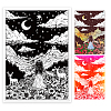 Girl & Tree of Life Custom PVC Stamps DIY-WH0582-0003-1