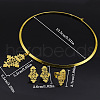 Ethiopia Cross Alloy Pendant Choker & Stud Earring & Ring Sets FS-WGF30ED-01-2
