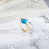 DICOSMETIC 1Pc Adjustable 925 Silver Ring Adjustable Ring Findings FIND-DC0006-64G-5