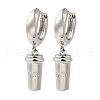 Mother's Day Rack Plating Brass Hoop Earrings EJEW-B062-46P-1