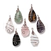 Natural & Synthetic Mixed Gemstone Pendants G-F763-03RG-1