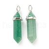 Natural Green Aventurine Pendants G-M378-01P-A08-2