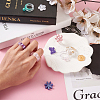 Spinning Fidget Ring & Butterfly & Shell & Flower & Starfish & Paw Print Silicone Molds Kit BY-TAC0003-08-7