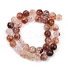 Natural Hematoid Quartz/Ferruginous Quartz Beads Strands G-U026-A09-10mm-3