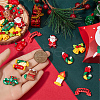 SUNNYCLUE 72Pcs 12 Styles Christmas Plastic Cabochons FIND-SC0011-30-3