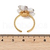304 Stainless Steel Cuff Rings with Glass Crystal RJEW-V010-02G-2