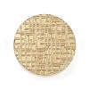 Texture Theme Roung Brass Stamp Head AJEW-M036-06K-G-2