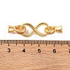 Brass Fold Over Clasps KK-U016-20G-3
