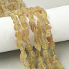 Raw Rough Natural Yellow Apatite Beads Strands G-M453-C10-1