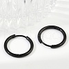 202 Stainless Steel Huggie Hoop Earrings EJEW-F111A-19mm-EB-3