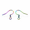 304 Stainless Steel Earring Hooks STAS-N098-009-3