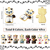 SUNNYCLUE 32Pcs 8 Styles Rack Plating Alloy Pendants FIND-SC0009-93-2