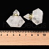 Gemstone Perfume Bottle Pendants G-L623-08G-4
