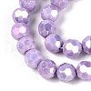 Electroplate Glass Beads Strands EGLA-T021-8mm-15-08-3
