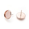 304 Stainless Steel Stud Earring Settings X-STAS-K131-D-01RG-2