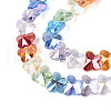 Transparency Glass Beads Strands GLAA-T025-03B-02-3