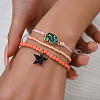 Plastic Beaded Bracelets AC5458-2