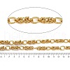 304 Stainless Steel knot with Textured Oval Link Chains CHS-S010-02G-3