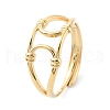 304 Stainless Steel Hollow Knot Adjustable Rings RJEW-D002-11G-3