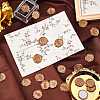 CRASPIRE 50Pcs Adhesive Wax Seal Stickers DIY-CP0006-08S-6