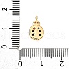 Brass Micro Pave Cubic Zirconia Pendants KK-D356-19G-3
