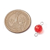Acrylic Square Cut Round Links Connector Charms PALLOY-JF02781-2
