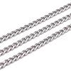 304 Stainless Steel Twisted Chains for Men's Necklace Making CHS-K001-86-1