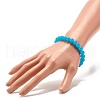 8mm Imitation Jade Glass Round Beads Stretch Bracelet for Girl Women BJEW-JB07179-5