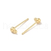 Brass Studs Earring Findings KK-H503-29G-02-2