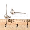 Non-Tarnish 304 Stainless Steel Stud Earring Findings STAS-O004-10B-P-3
