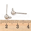 304 Stainless Steel Stud Earring Findings STAS-O004-10B-P-3