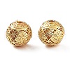 Rack Plating Brass Beads KK-S377-16G-2